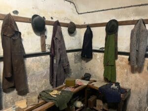 Image of clothes in Air Raid Shelter in Bristol